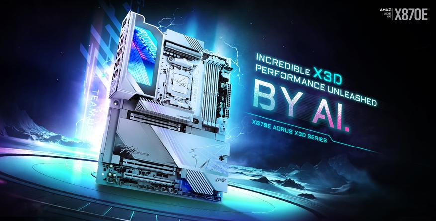 Подробнее о статье X870E AORUS X3D от GIGABYTE: лучшая материнская плата для процессоров Ryzen 9000X3D